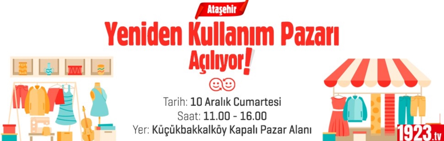 ataşehir ikinci el pazarı belediye 1923.tv